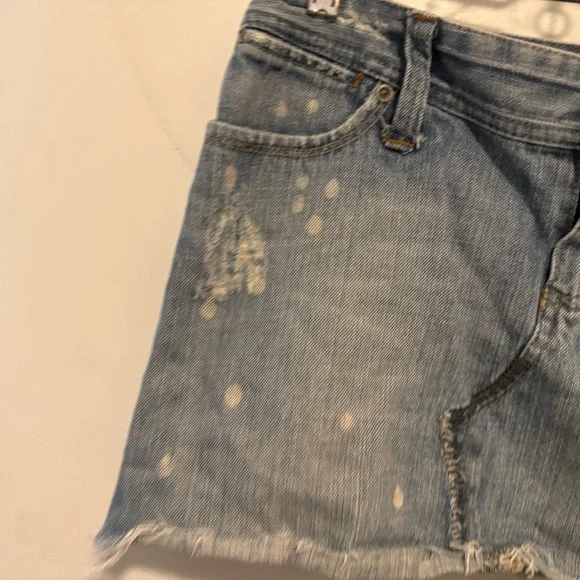 American Eagle Distressed Denim Mini Skirt - Picture 3 of 5
